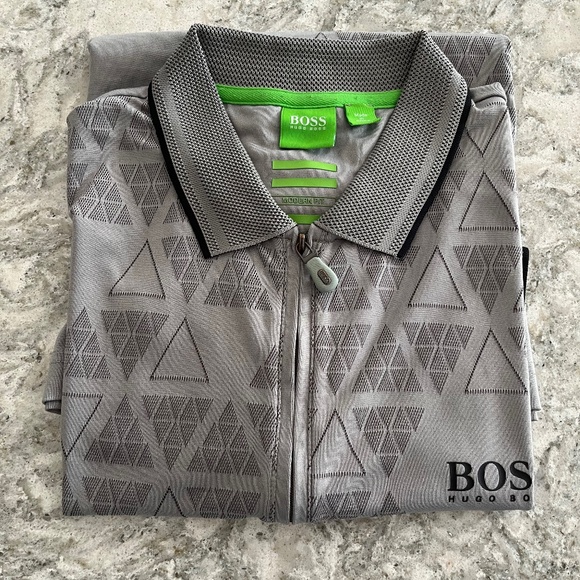 Hugo Boss Zip Up Golf Shirt - Picture 1 of 3